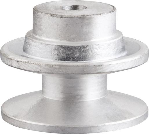 Polia alumínio 120mm 1 canal perfil b - Vonder Menor preço em Polia alumínio 120mm 1 canal perfil b - Vonder