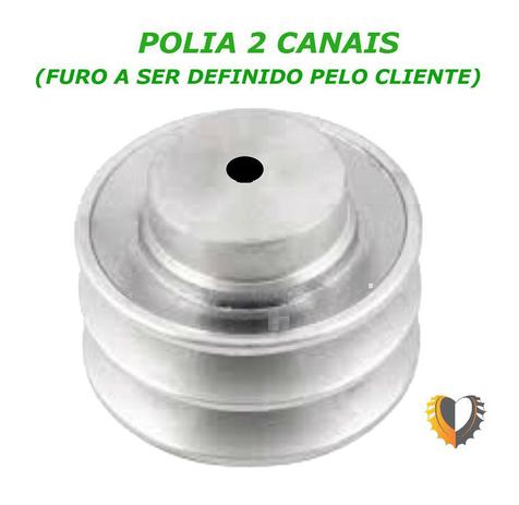 Polia Alumínio D50mm A2 (furo A Ser Definido Pelo Cliente) - Gbitec Menor preço em Polia Alumínio D50mm A2 (furo A Ser Definido Pelo Cliente) - Gbitec