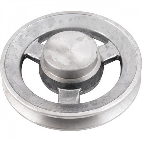 Polia de alumínio 1 canal A - 120 mm Vonder Menor preço em Polia de alumínio 1 canal A - 120 mm Vonder