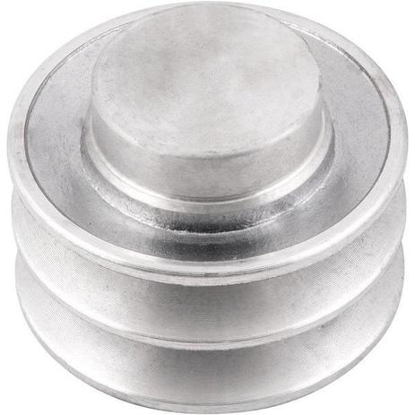 polia de aluminio 2 canais tipo A 70 mm sem Furação mademil Menor preço em polia de aluminio 2 canais tipo A 70 mm sem Furação mademil