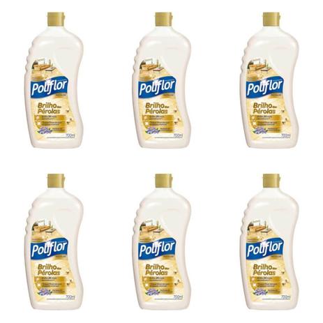 Poliflor Brilho Das Pérolas Cera Líquida Incolor 700ml (Kit C/06) Menor preço em Poliflor Brilho Das Pérolas Cera Líquida Incolor 700ml (Kit C/06)