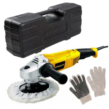 Politriz Angular 7 POL 1300W c/ Maleta STGP1318K-BR STANLEY + 1 Par de Luvas Menor preço em Politriz Angular 7 POL 1300W c/ Maleta STGP1318K-BR STANLEY + 1 Par de Luvas