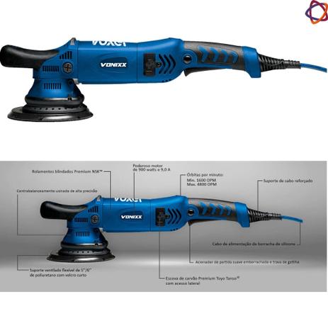 Politriz Roto Orbital 15mm 5 220v Vonixx Voxer Menor preço em Politriz Roto Orbital 15mm 5 220v Vonixx Voxer