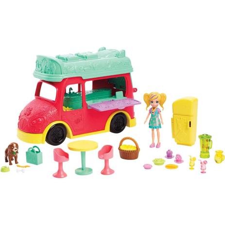 Polly Smoothies Food TRUCK 2 em 1 Mattel GDM20 Menor preço em Polly Smoothies Food TRUCK 2 em 1 Mattel GDM20