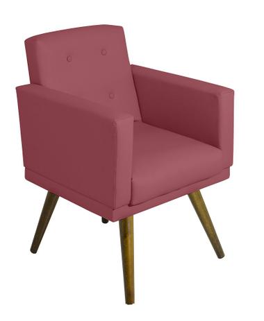 Poltrona Cadeira Decorativa Para Sala Estar Quarto Decoração Alice - Sued Rosê - Di menezes decor Menor preço em Poltrona Cadeira Decorativa Para Sala Estar Quarto Decoração Alice - Sued Rosê - Di menezes decor