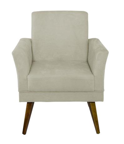 Poltrona Cadeira Decorativa Para Sala Quarto Recepção Clinica Lila - Sued Bege - Nanda decor é boa?