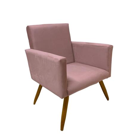 Poltrona Cadeira Nina Decoração Suede Rosa Bebê - Mobili é boa?