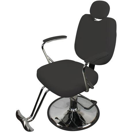 Poltrona Cadeira De Cabeleireiro Barbeiro Reclinável Urano - Barbearia -  preto facto