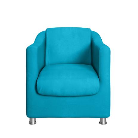 Poltrona cadeira tilla decorativo sala suede azul - Ds decor é boa?