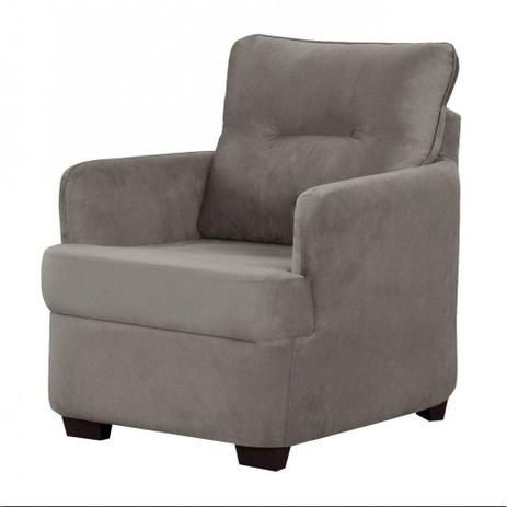 Poltrona da Mamãe Brenda Suede Cinza C 303- Matrix Menor preço em Poltrona da Mamãe Brenda Suede Cinza C 303- Matrix