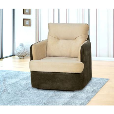 Poltrona de Balanço Peppa Mamãe D28 - Suede Penna Bege/Marrom - Matrix Menor preço em Poltrona de Balanço Peppa Mamãe D28 - Suede Penna Bege/Marrom - Matrix