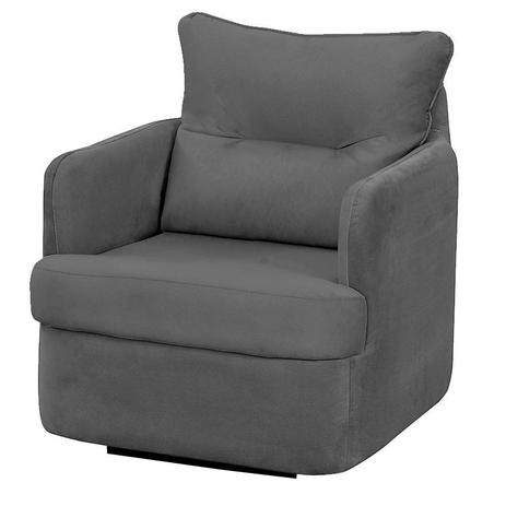 Poltrona de Balanço Peppa Suede Cinza - Matrix Menor preço em Poltrona de Balanço Peppa Suede Cinza - Matrix