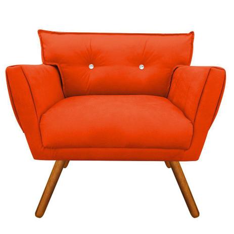 Poltrona Decorativa Anitta Suede Laranja com Strass - DRossi é boa?