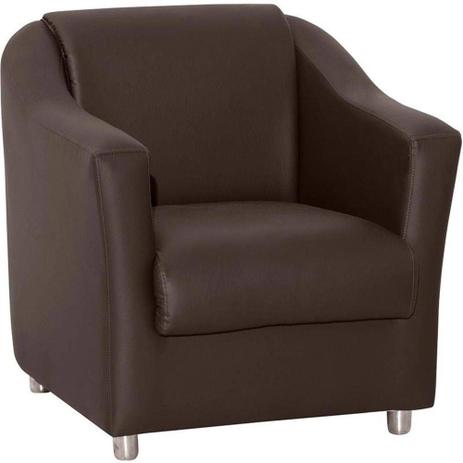 Poltrona Decorativa Bia Corano Marrom E 289 - Matrix Menor preço em Poltrona Decorativa Bia Corano Marrom E 289 - Matrix
