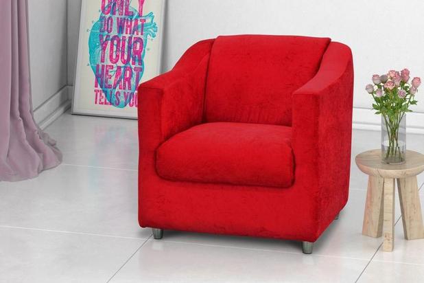 Poltrona Decorativa Bia - Vermelho - Matrix Menor preço em Poltrona Decorativa Bia - Vermelho - Matrix
