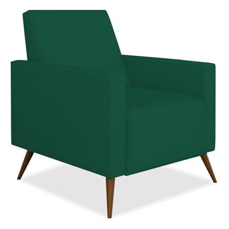 Poltrona Decorativa Gabi Sala Pés Palito Suede Verde Bandeira Nobile Estofados Menor preço em Poltrona Decorativa Gabi Sala Pés Palito Suede Verde Bandeira Nobile Estofados