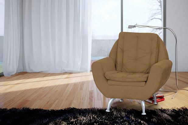Poltrona Decorativa Glória - Dourado - Matrix Menor preço em Poltrona Decorativa Glória - Dourado - Matrix