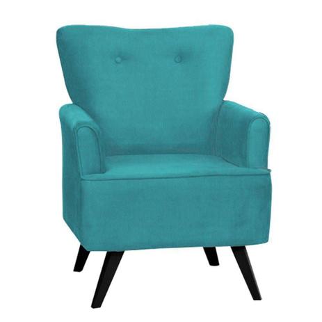 Poltrona Decorativa Judite Suede Azul Claro B 373 Matrix - Doce lar decorações Menor preço em Poltrona Decorativa Judite Suede Azul Claro B 373 Matrix - Doce lar decorações
