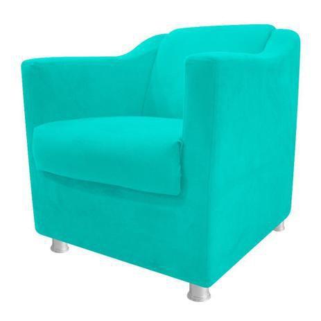 Poltrona Decorativa Opala Sala de Estar Sala Suede Azul Tifanny - Kimi Design é boa?