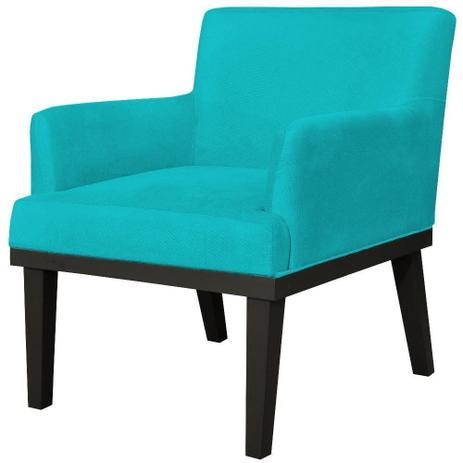 Menor preço em Poltrona Decorativa Para Sala de Estar e Recepção Beatriz Suede Azul Claro - Lyam Decor