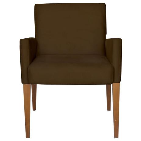 Poltrona Decorativa Sofia Suede Marrom - Kasa Sofá Menor preço em Poltrona Decorativa Sofia Suede Marrom - Kasa Sofá