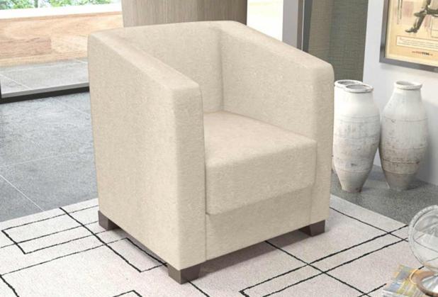 Poltrona Decorativa Valéria Js Móveis Bege Menor preço em Poltrona Decorativa Valéria Js Móveis Bege