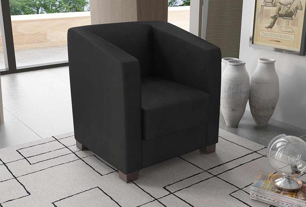 Poltrona Decorativa Valéria Js Móveis Preto Menor preço em Poltrona Decorativa Valéria Js Móveis Preto