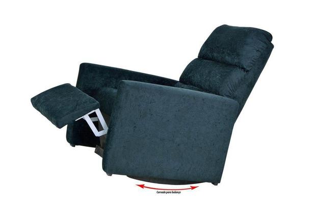 Poltrona do papai Reclinável c/ balanço Fiesta -Preto Suede - Matrix Menor preço em Poltrona do papai Reclinável c/ balanço Fiesta -Preto Suede - Matrix
