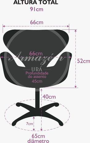 Poltrona Giratória Mix Cadeira Tecido Jacquard Azul Floral - Armazém ubá é boa?