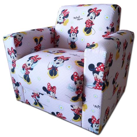 Poltrona Infantil no Tecido Impermeável Minnie Mouse - Só Decorativas