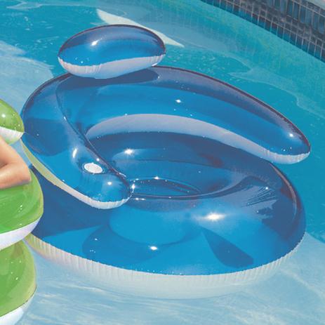 Poltrona Inflavel Para Piscina Miami Azul E Branco - Nautika Menor preço em Poltrona Inflavel Para Piscina Miami Azul E Branco - Nautika