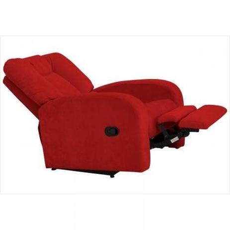 Poltrona Reclinável Montana Suede Vermelho B 377- Matrix Menor preço em Poltrona Reclinável Montana Suede Vermelho B 377- Matrix