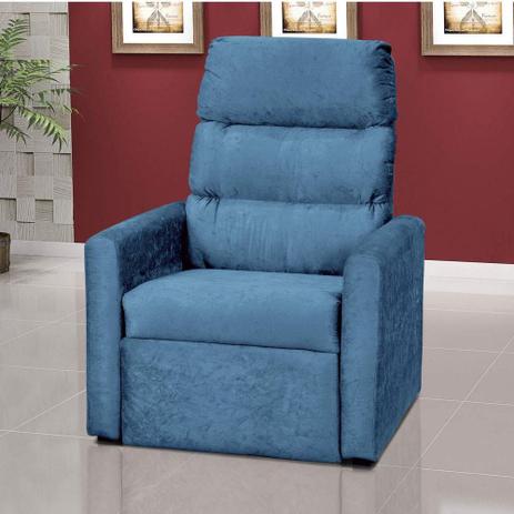 Poltrona Reclinável MX14 Turin Matrix Azul Menor preço em Poltrona Reclinável MX14 Turin Matrix Azul