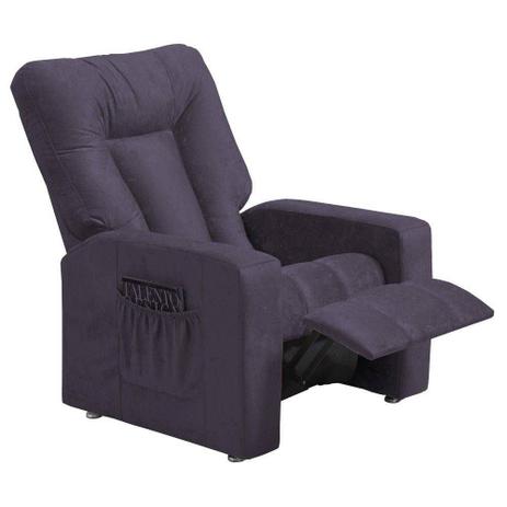 Poltrona Reclinável Pallas MX-5 Suede Amassado Roxo - Matrix Menor preço em Poltrona Reclinável Pallas MX-5 Suede Amassado Roxo - Matrix