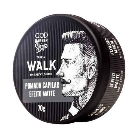Pomada Capilar Walk Efeito Matte Fixação Média 70g - QOD Barber Shop Menor preço em Pomada Capilar Walk Efeito Matte Fixação Média 70g - QOD Barber Shop