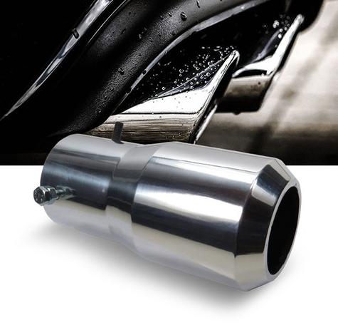 Ponteira Escapamento Esportiva Cromada Mini Torpedo Aluminio - Polidão Menor preço em Ponteira Escapamento Esportiva Cromada Mini Torpedo Aluminio - Polidão