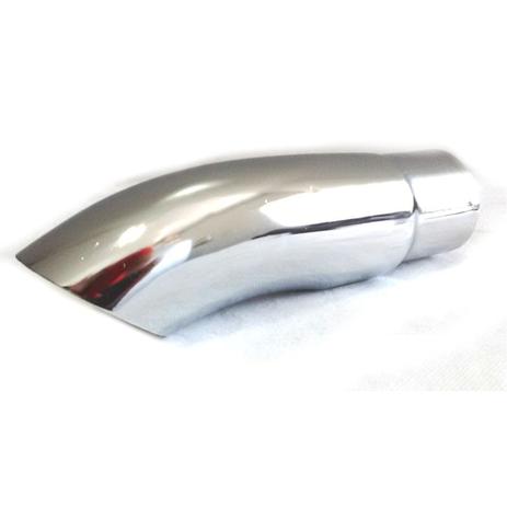 Ponteira Universal Cromada 2 Polegada Curva 25cm - Diskscap Menor preço em Ponteira Universal Cromada 2 Polegada Curva 25cm - Diskscap