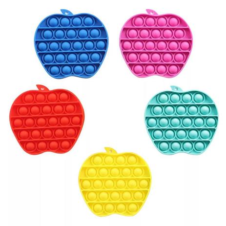 Menor preço em Pop It Fidget Toy Maçã Pop Bubble Sensorial Toy - Pop Fidget