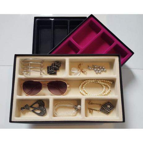 Porta Acessórios aveludado com caixa 310 X 190 X 35MM - preto - cód. 9488 - Ideal pack comercio de plasticos ltda Menor preço em Porta Acessórios aveludado com caixa 310 X 190 X 35MM - preto - cód. 9488 - Ideal pack comercio de plasticos ltda