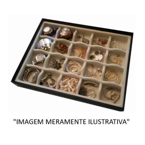 Porta Acessórios aveludado com caixa 420x 320 x 35MM - Bege - Cód. 9490 - Ideal pack comercio de plasticos ltda é boa?
