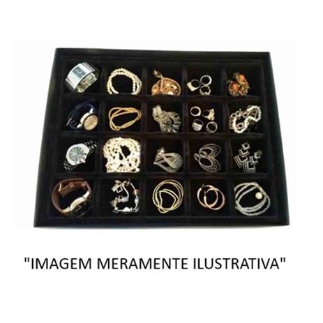 Porta Acessórios aveludado com caixa 420x 320 x 35MM - Preto - cód 9491 - Ideal pack comercio de plasticos ltda Menor preço em Porta Acessórios aveludado com caixa 420x 320 x 35MM - Preto - cód 9491 - Ideal pack comercio de plasticos ltda