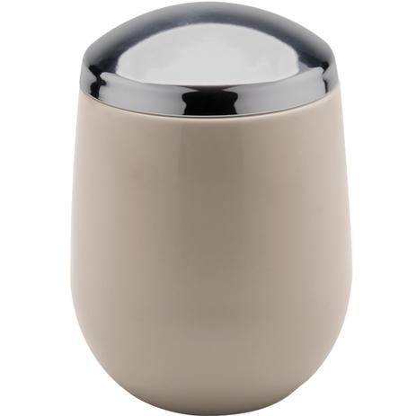 Porta Algodão Cotonete Pote Para Pia Banheiro Bancada Belly Bege - Ou Menor preço em Porta Algodão Cotonete Pote Para Pia Banheiro Bancada Belly Bege - Ou