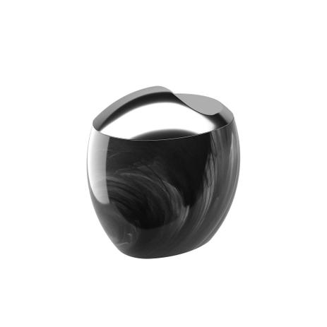 Porta Algodão e Cotonete Spoom Classic Mármore Preto - Coza - Brinox Menor preço em Porta Algodão e Cotonete Spoom Classic Mármore Preto - Coza - Brinox