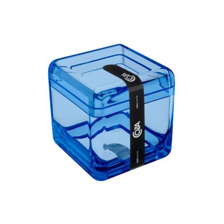 Porta Algodão e Cotonetes Cube Azul - Coza - Brinox Menor preço em Porta Algodão e Cotonetes Cube Azul - Coza - Brinox
