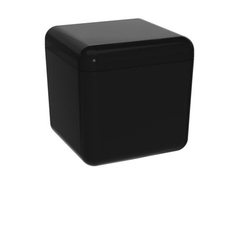 Porta Algodão e Cotonetes Cube Preto Coza - Brinox Menor preço em Porta Algodão e Cotonetes Cube Preto Coza - Brinox