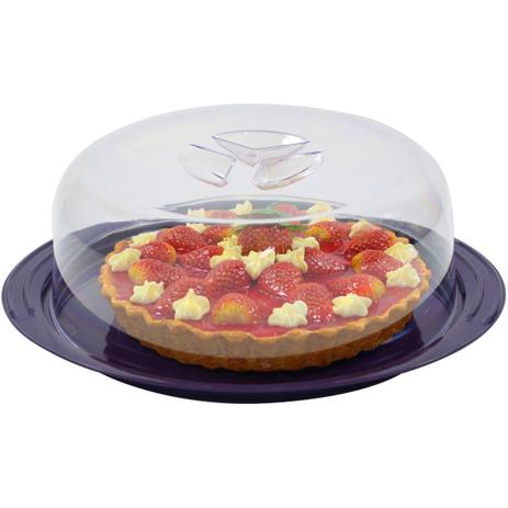 Porta Bolo Redondo Boleira Com Tampa Cozinha Confeitaria - Wp connect Menor preço em Porta Bolo Redondo Boleira Com Tampa Cozinha Confeitaria - Wp connect