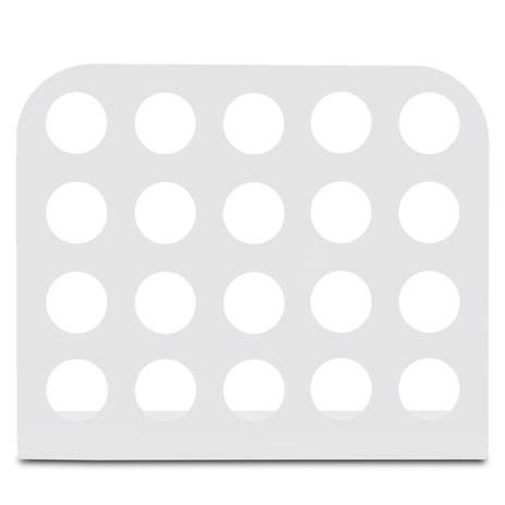 Porta Cápsula Acrílico - Compatível com Cápsulas Nespresso - Branco - 20 un. Menor preço em Porta Cápsula Acrílico - Compatível com Cápsulas Nespresso - Branco - 20 un.