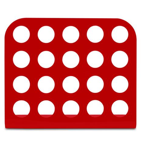 Porta Cápsula Acrílico - Compatível com Cápsulas Nespresso - Vermelho - 20 un. Menor preço em Porta Cápsula Acrílico - Compatível com Cápsulas Nespresso - Vermelho - 20 un.