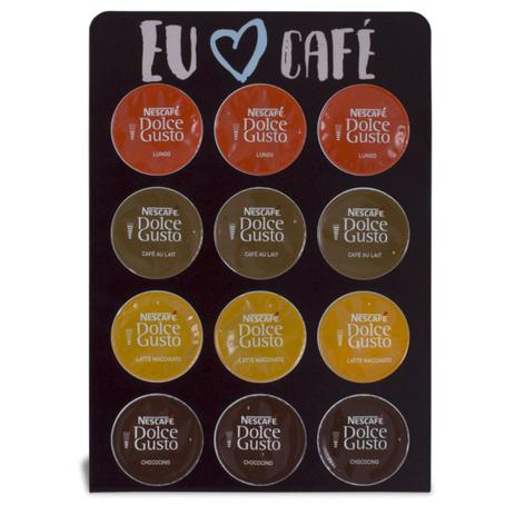 Porta Cápsulas de Mesa Eu Amo Café Compatível Com Dolce Gusto - Gton Menor preço em Porta Cápsulas de Mesa Eu Amo Café Compatível Com Dolce Gusto - Gton