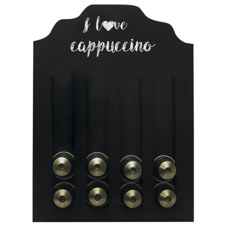Porta Cápsulas Nespresso I Love Cappuccino Imbuia 23x30cm - Kapos é boa?